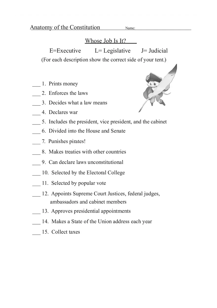 Anatomy of Constitution Answer Key - Page 3