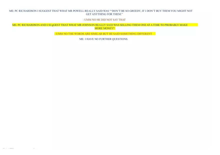 Witness Testimony at the Greyhound Pub - Page 3