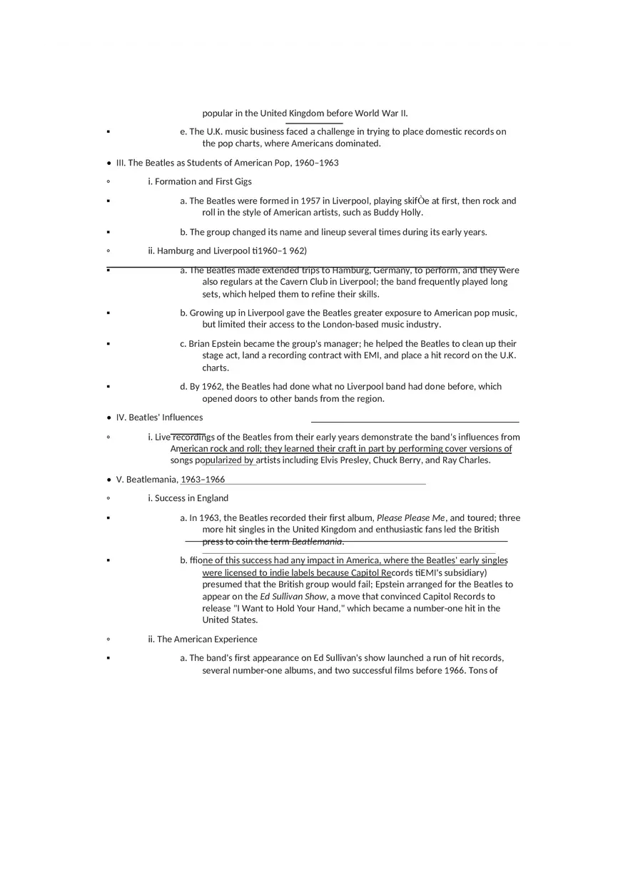 History of Rock and Roll Notes Chapters 4-5 - Page 2