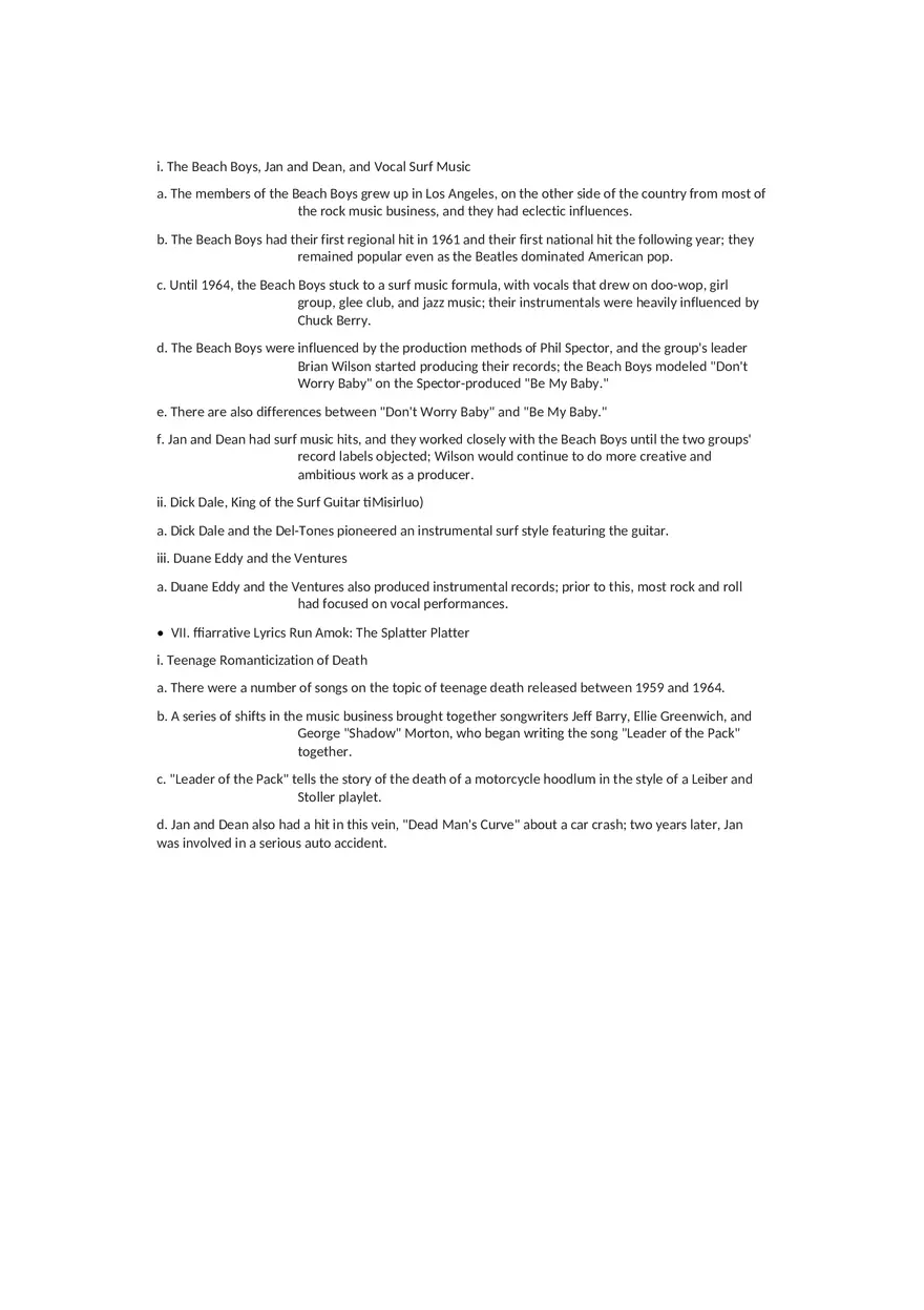 History of Rock and Roll Notes Chapters 2-3 - Page 3