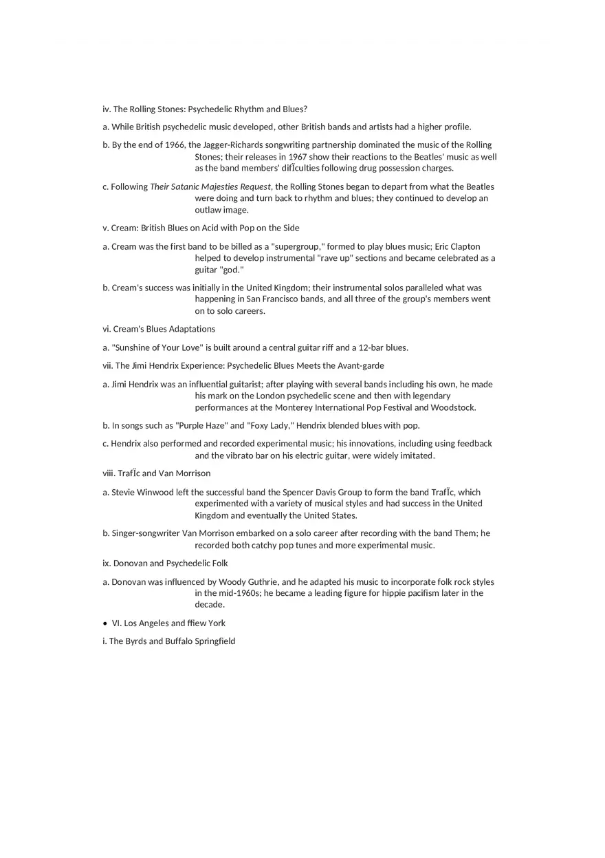 History of Rock and Roll Notes Chapters 6-7 - Page 8
