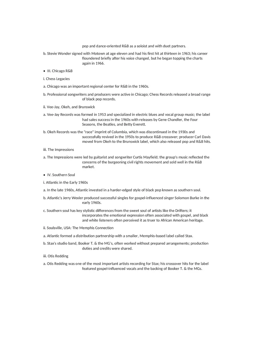 History of Rock and Roll Notes Chapters 6-7 - Page 2
