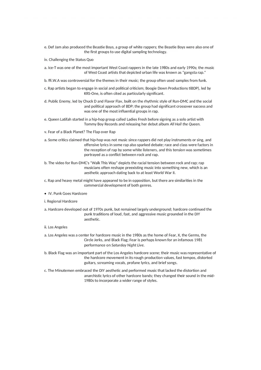 History of Rock and Roll Notes Chapters 12-15 - Page 10