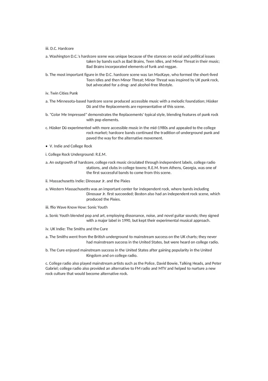 History of Rock and Roll Notes Chapters 12-15 - Page 11