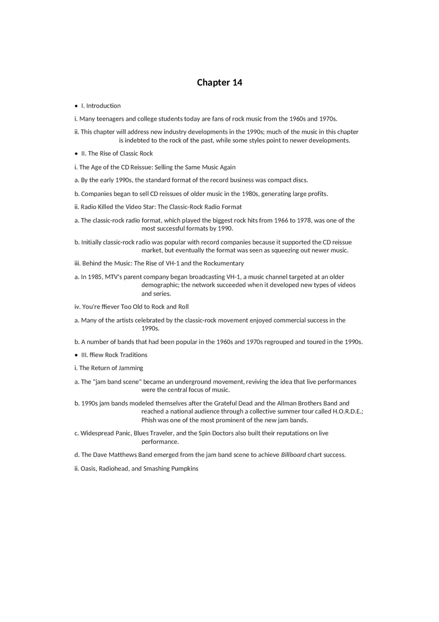 History of Rock and Roll Notes Chapters 12-15 - Page 15