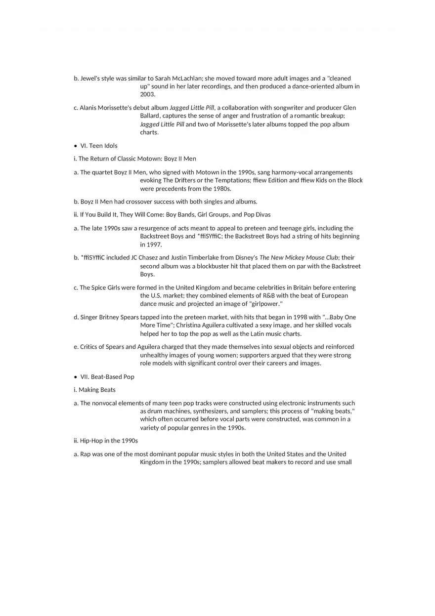 History of Rock and Roll Notes Chapters 12-15 - Page 17