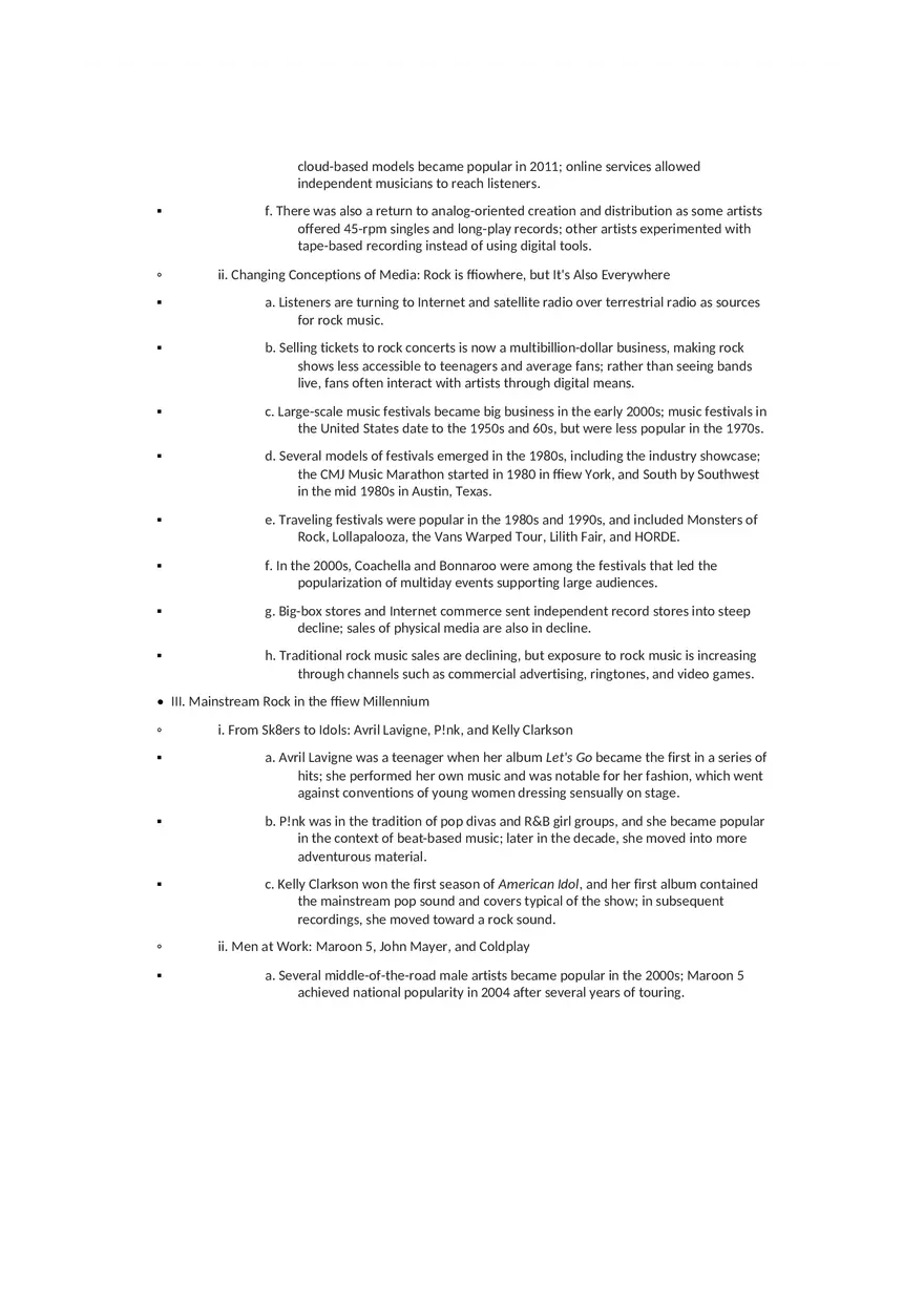 History of Rock and Roll Notes Chapters 12-15 - Page 5