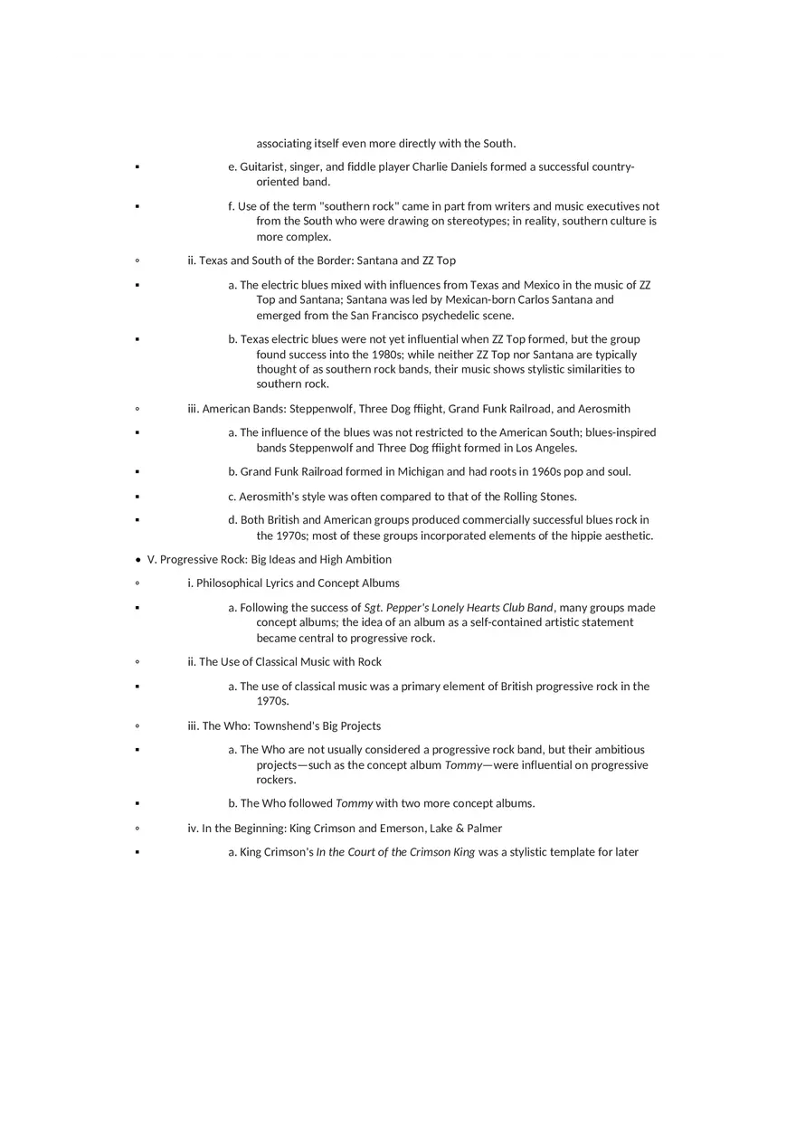 History of Rock and Roll Notes Chapters 8-9 - Page 4