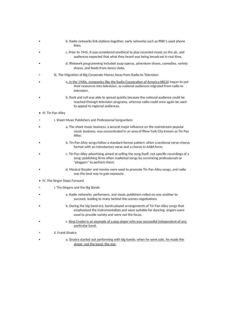 History of Rock and Roll Notes Chapter 1 - Page 10