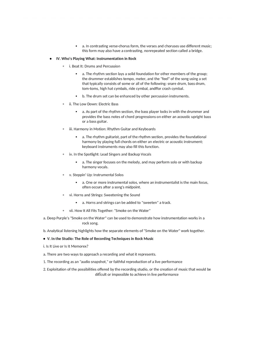 History of Rock and Roll Notes Chapter 1 - Page 5