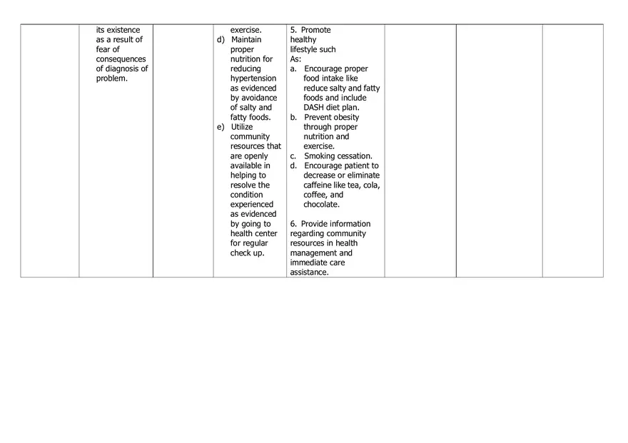Family Nursing Care Plan - Page 2