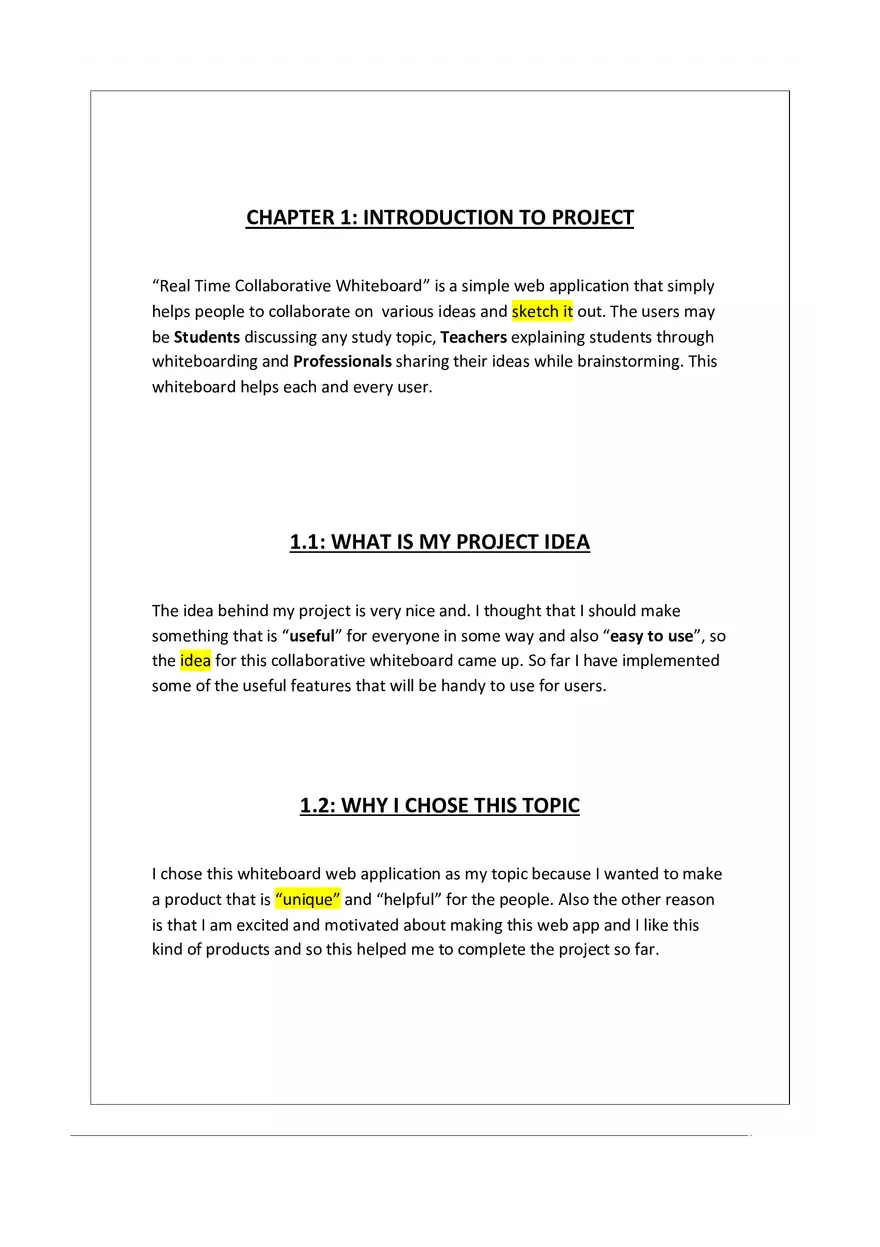 Real Time Collaborative Whiteboard Web App Overview - Page 2