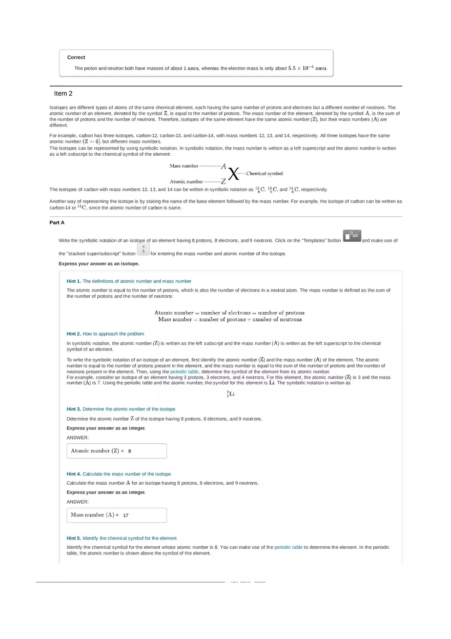 What Are Atoms Made Of - Answer Key 1 - Page 6