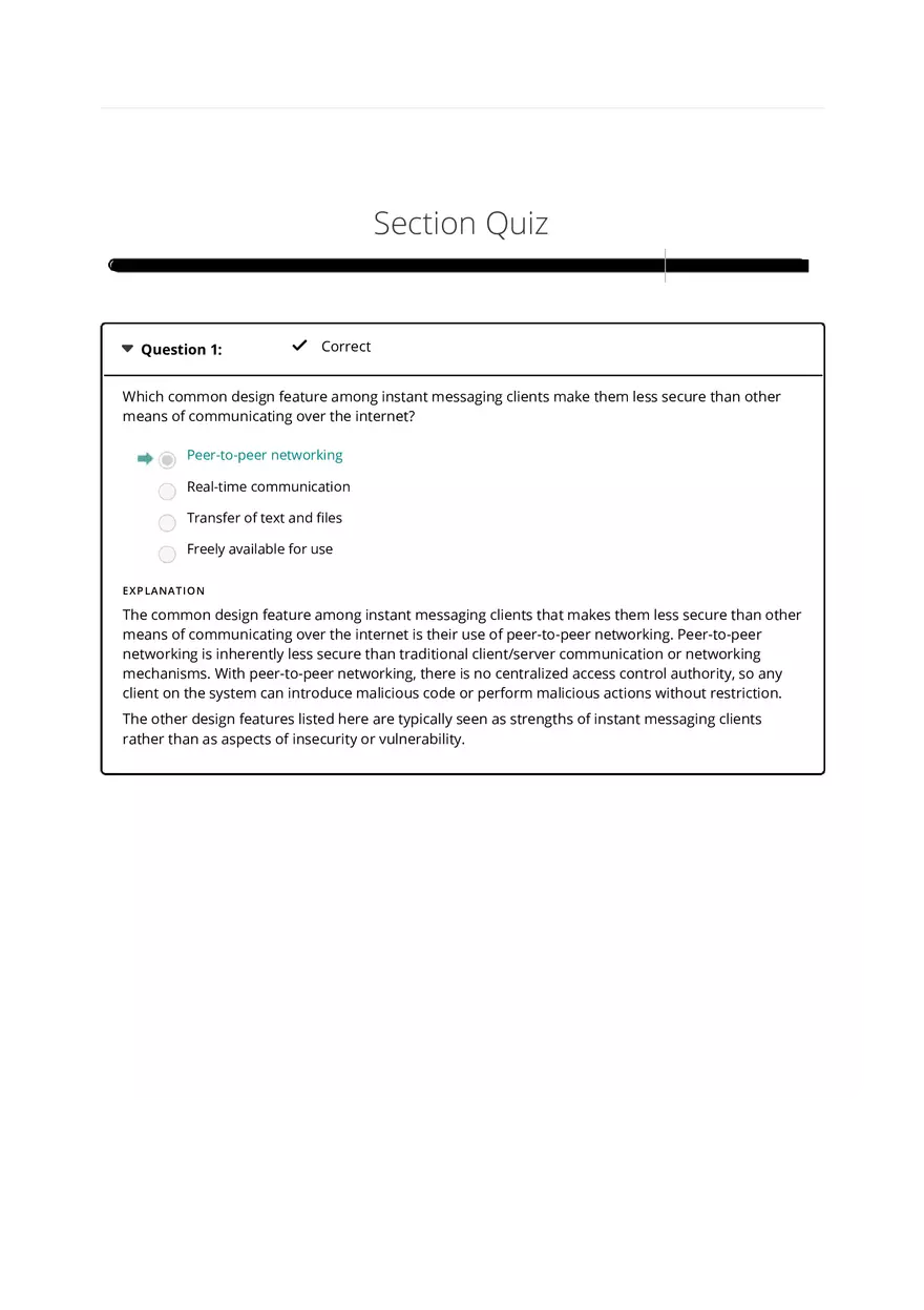Peer-to-peer Networking Test With Answers - Page 1