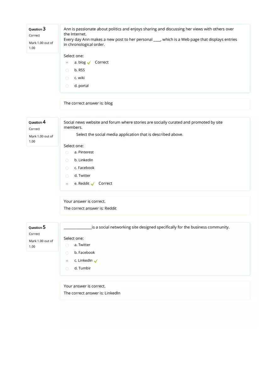Intro to Computers Quiz 7 - Page 2