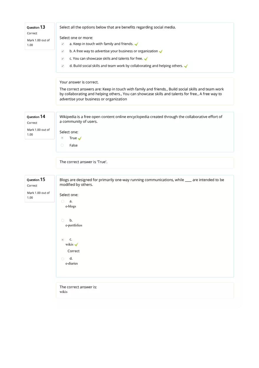 Intro to Computers Quiz 7 - Page 5