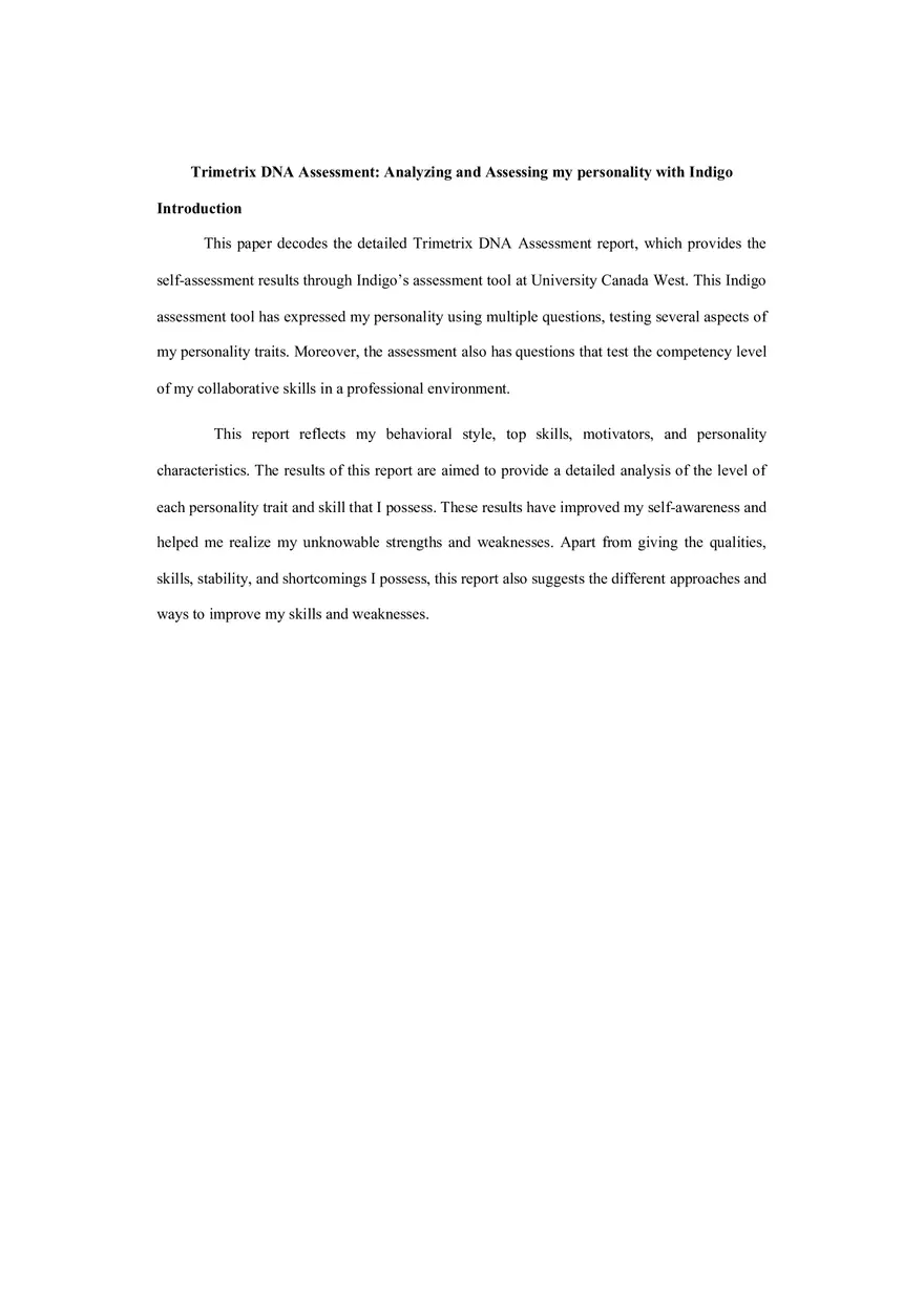 Lokesh DNA Assessment - Page 1