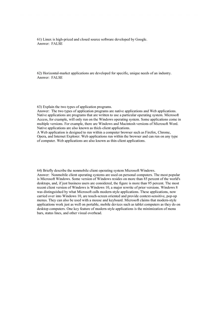 Using MIS - Hardware, Software, and Mobile Systems Answer Key 2 - Page 9