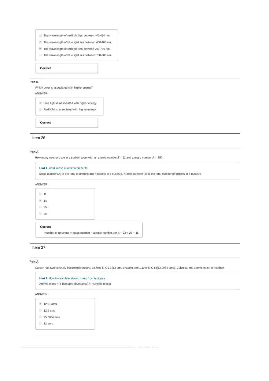 What Are Atoms Made Of - Answer Key 3 - Page 12