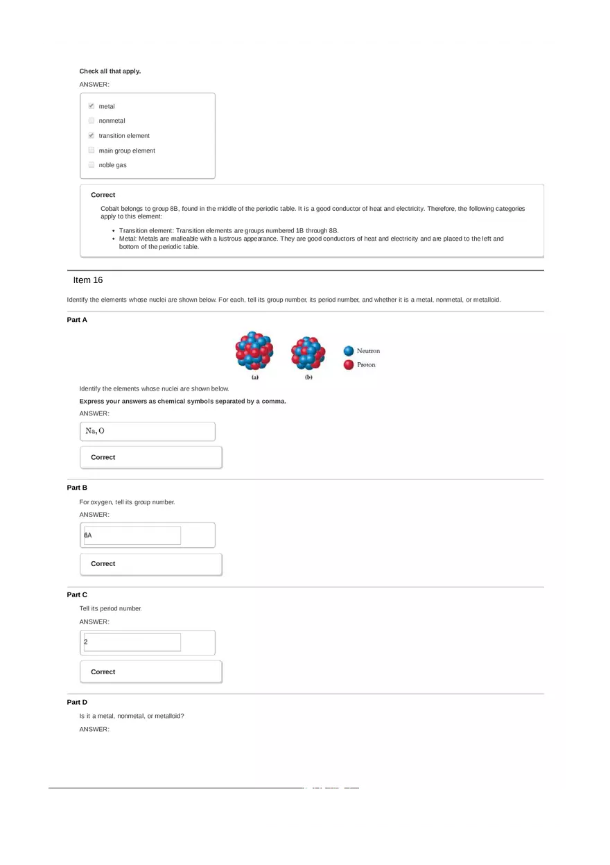 What Are Atoms Made Of - Answer Key 3 - Page 6