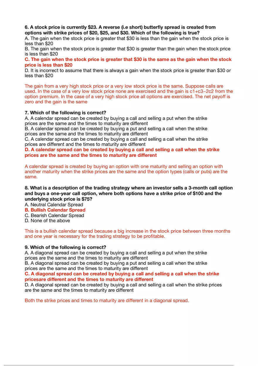 Introduction To Financial Derivatives - Tutorial Answer Key - Page 2