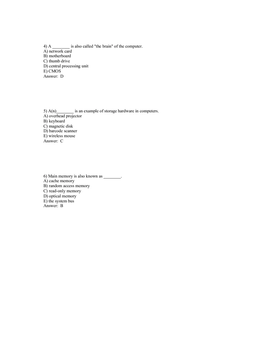 Using MIS - Hardware, Software, and Mobile Systems Answer Key 1 - Page 2