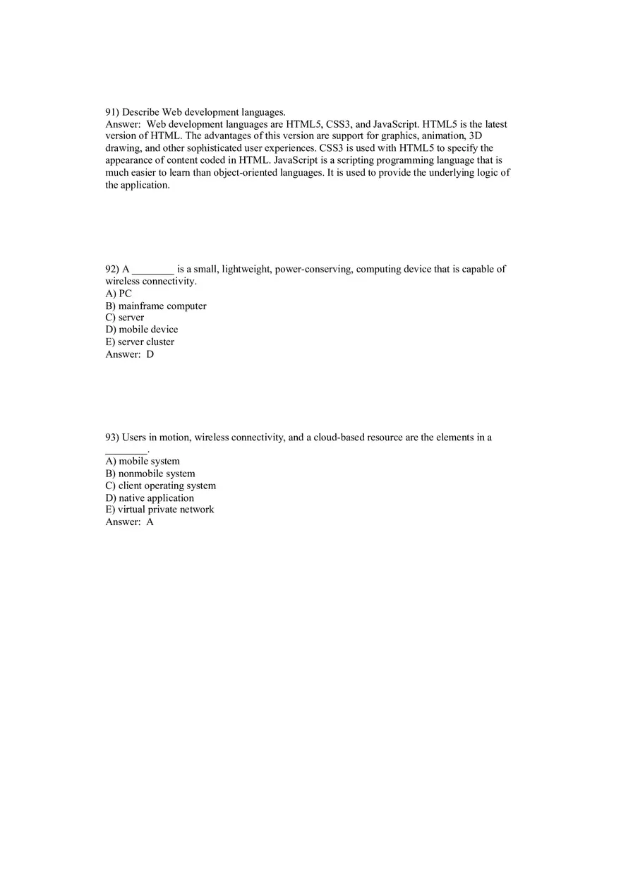 Using MIS - Hardware, Software, and Mobile Systems Answer Key 3 - Page 8