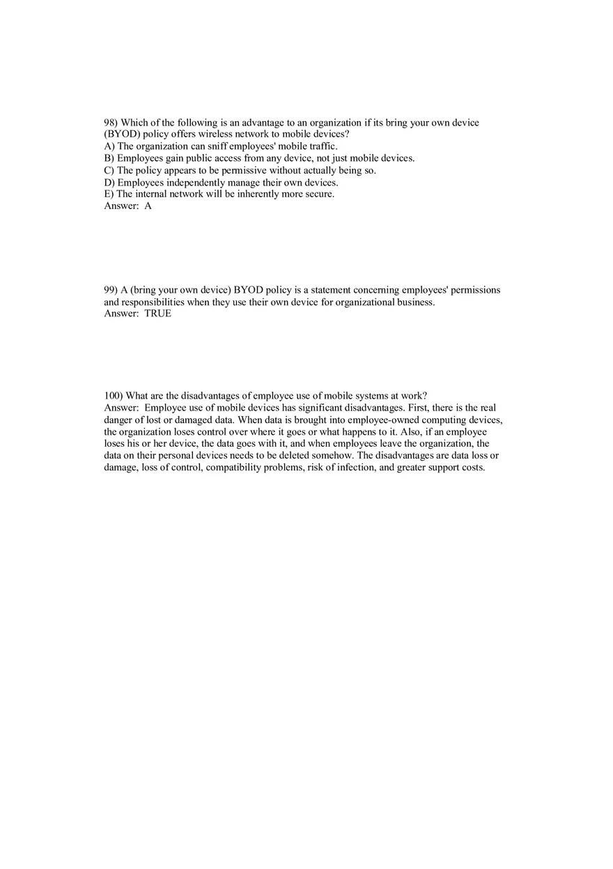 Using MIS - Hardware, Software, and Mobile Systems Answer Key 3 - Page 10