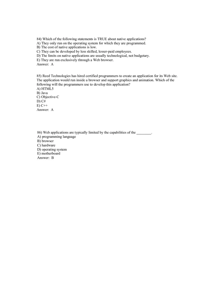 Using MIS - Hardware, Software, and Mobile Systems Answer Key 3 - Page 6