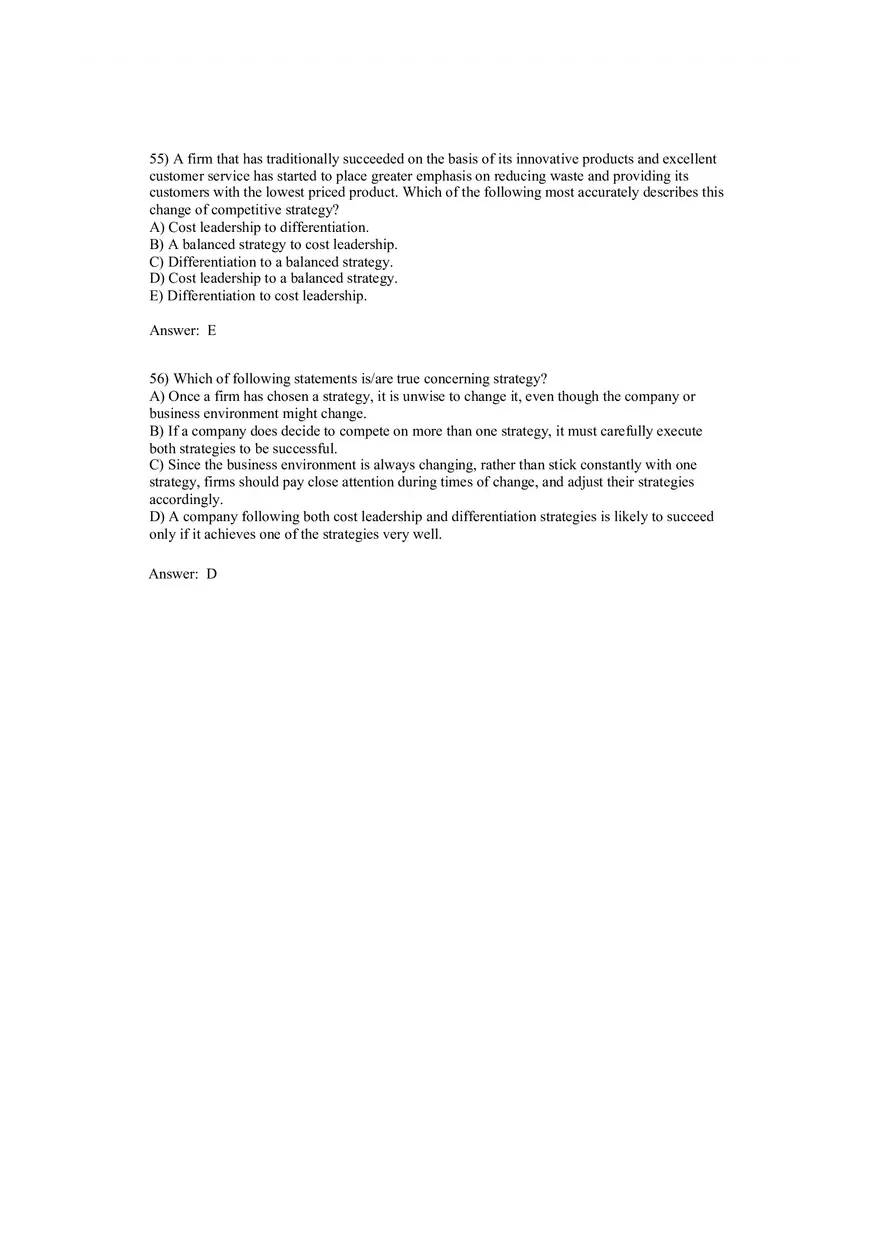 Cost Management - A Strategic Emphasis Answer Key Part 3 - Page 7