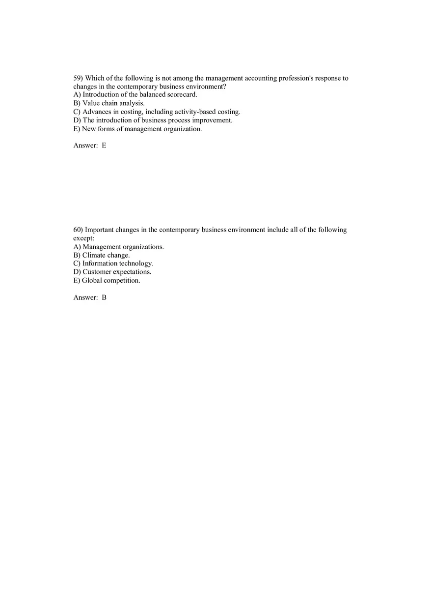 Cost Management - A Strategic Emphasis Answer Key Part 3 - Page 9