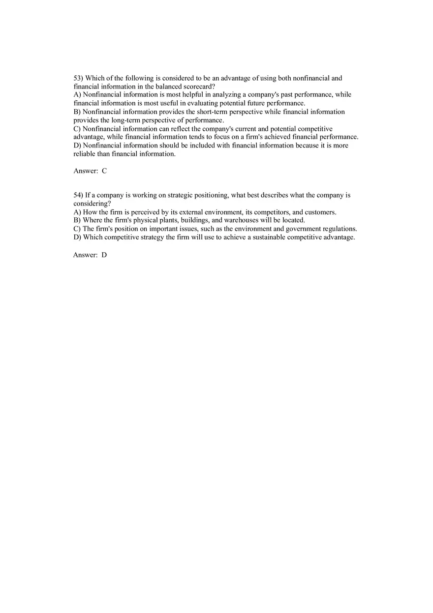 Cost Management - A Strategic Emphasis Answer Key Part 3 - Page 6