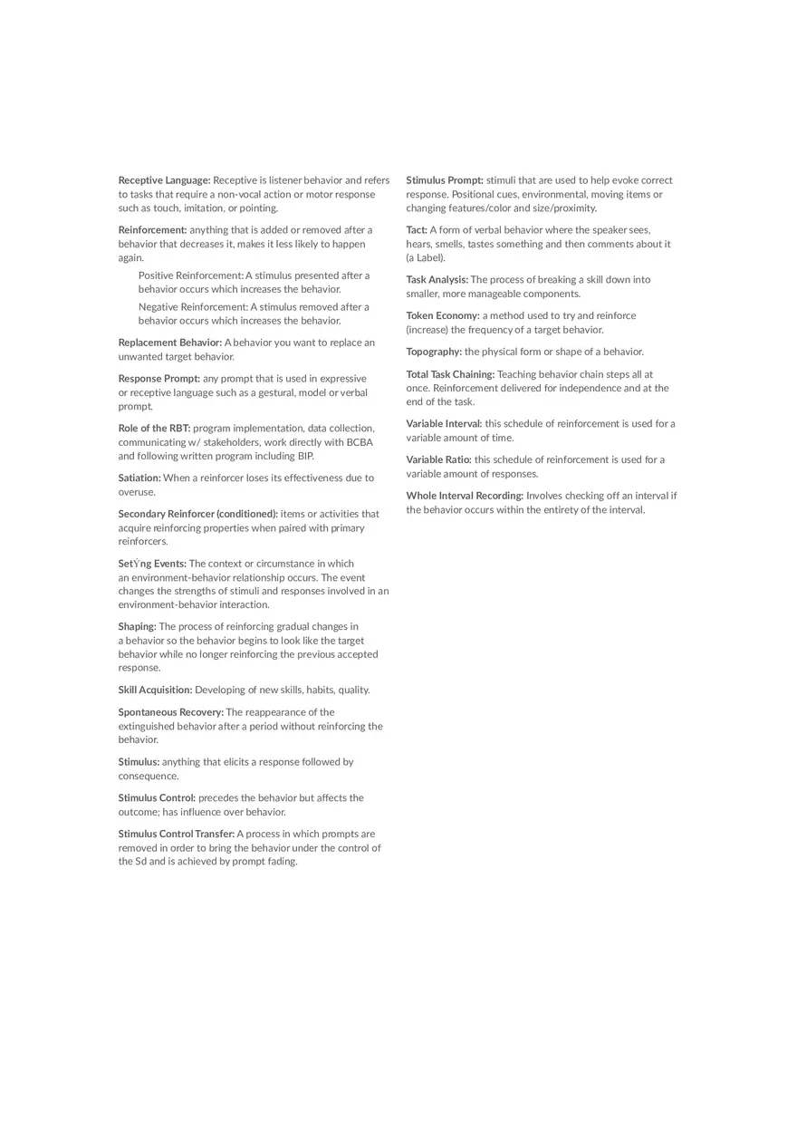 Training Glossary Answer Key - Page 10