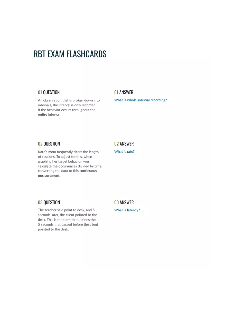 Training Glossary Answer Key - Page 11