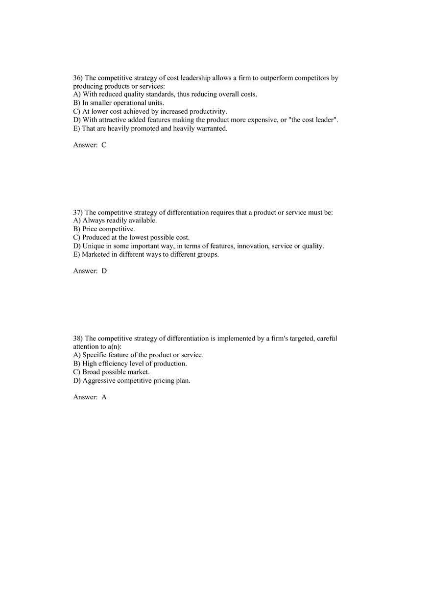 Cost Management - A Strategic Emphasis Answer Key Part 2 - Page 8