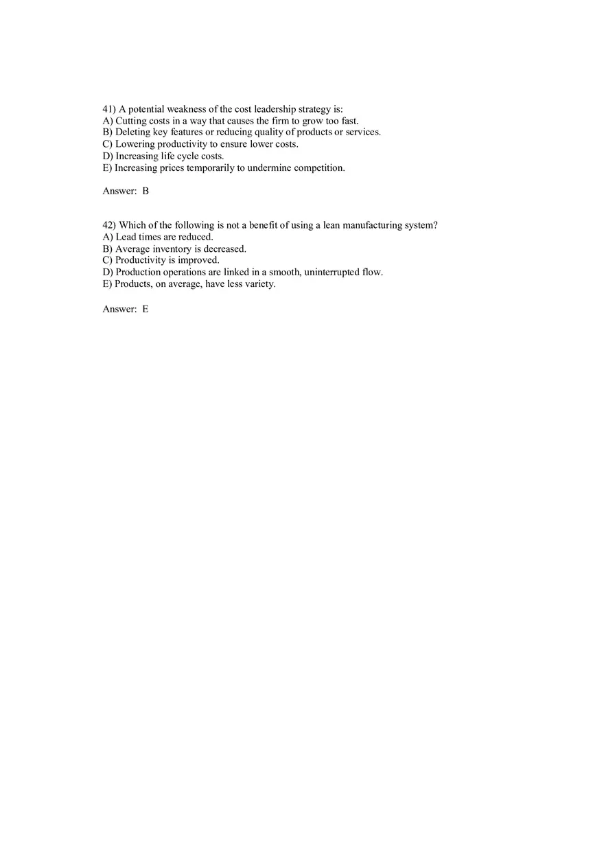 Cost Management - A Strategic Emphasis Answer Key Part 2 - Page 10