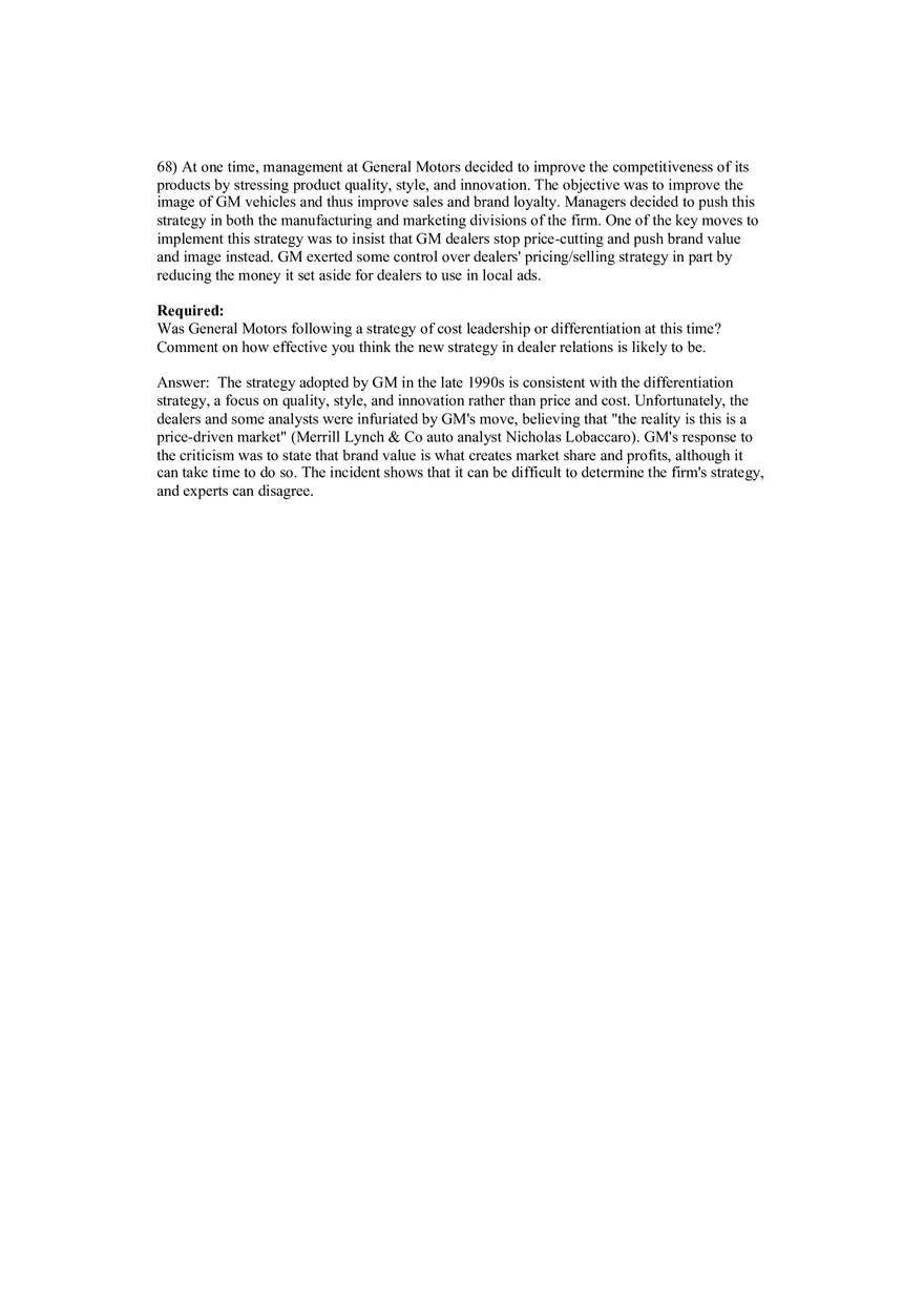 Cost Management - A Strategic Emphasis Answer Key Part 4 - Page 7