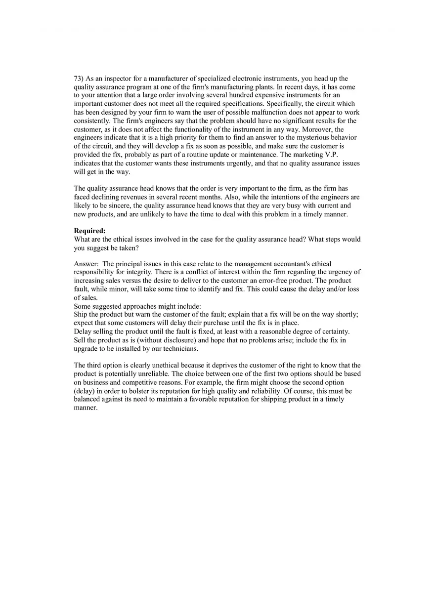 Cost Management - A Strategic Emphasis Answer Key Part 4 - Page 12