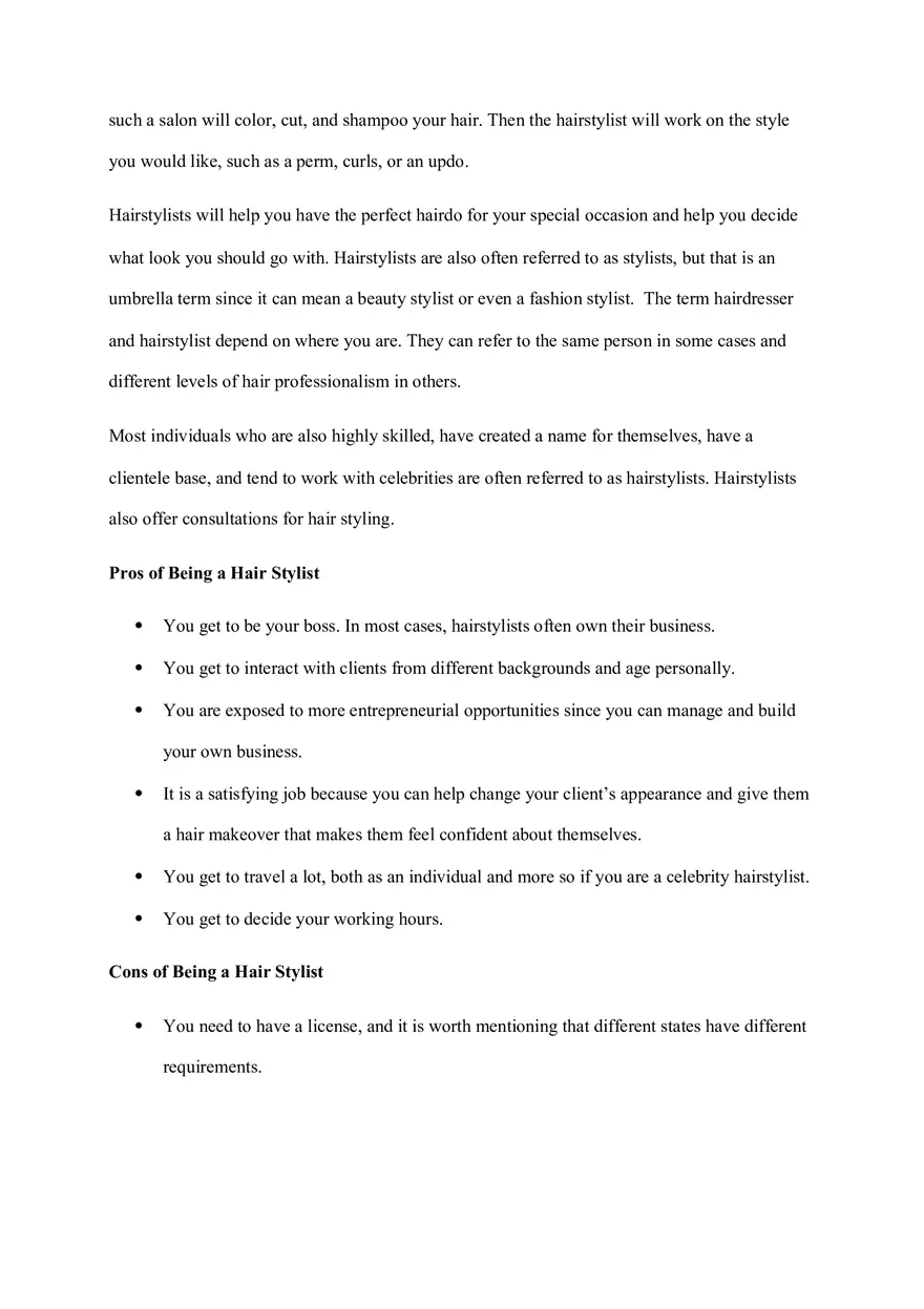 Hairdresser Vs. Hair Stylist - Page 4