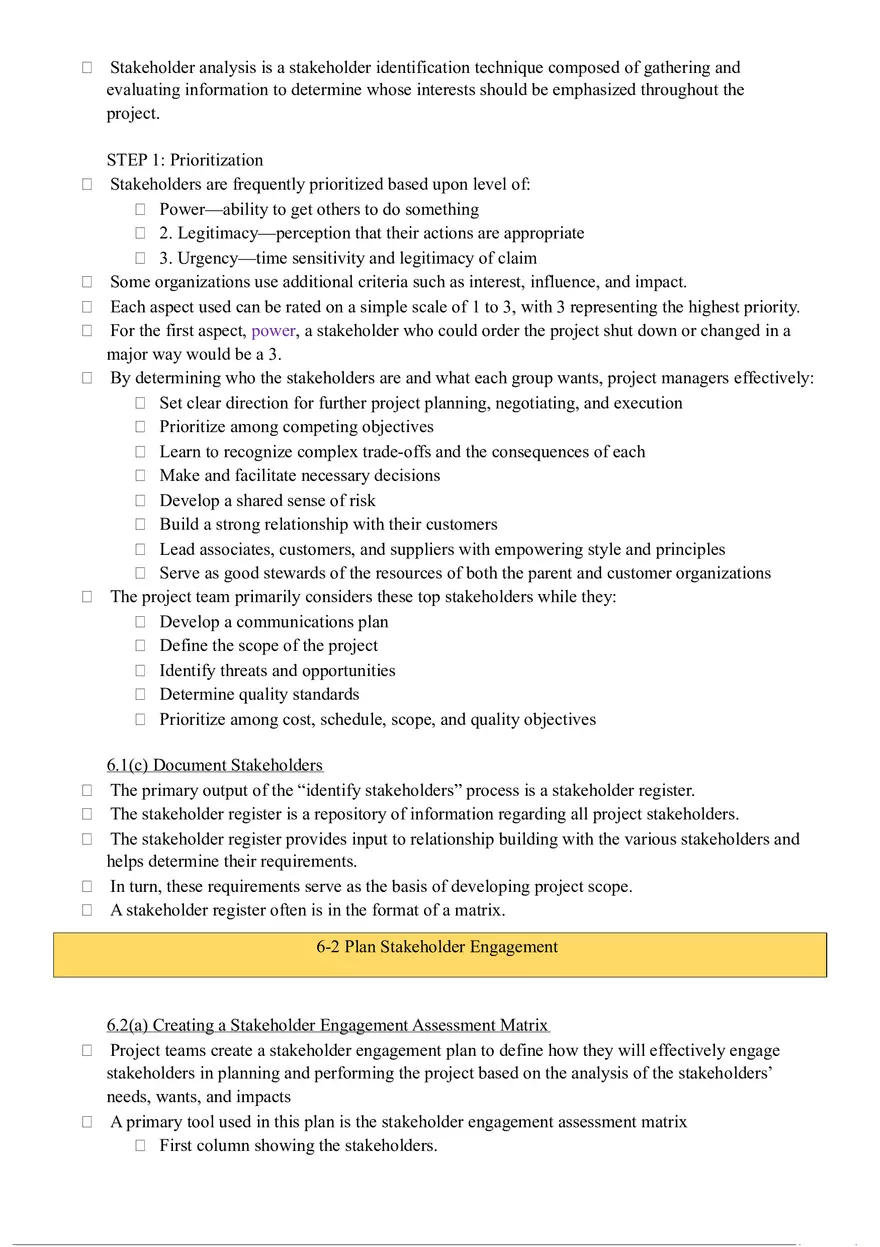 Stakeholder Analysis and Communication Planning - Page 2