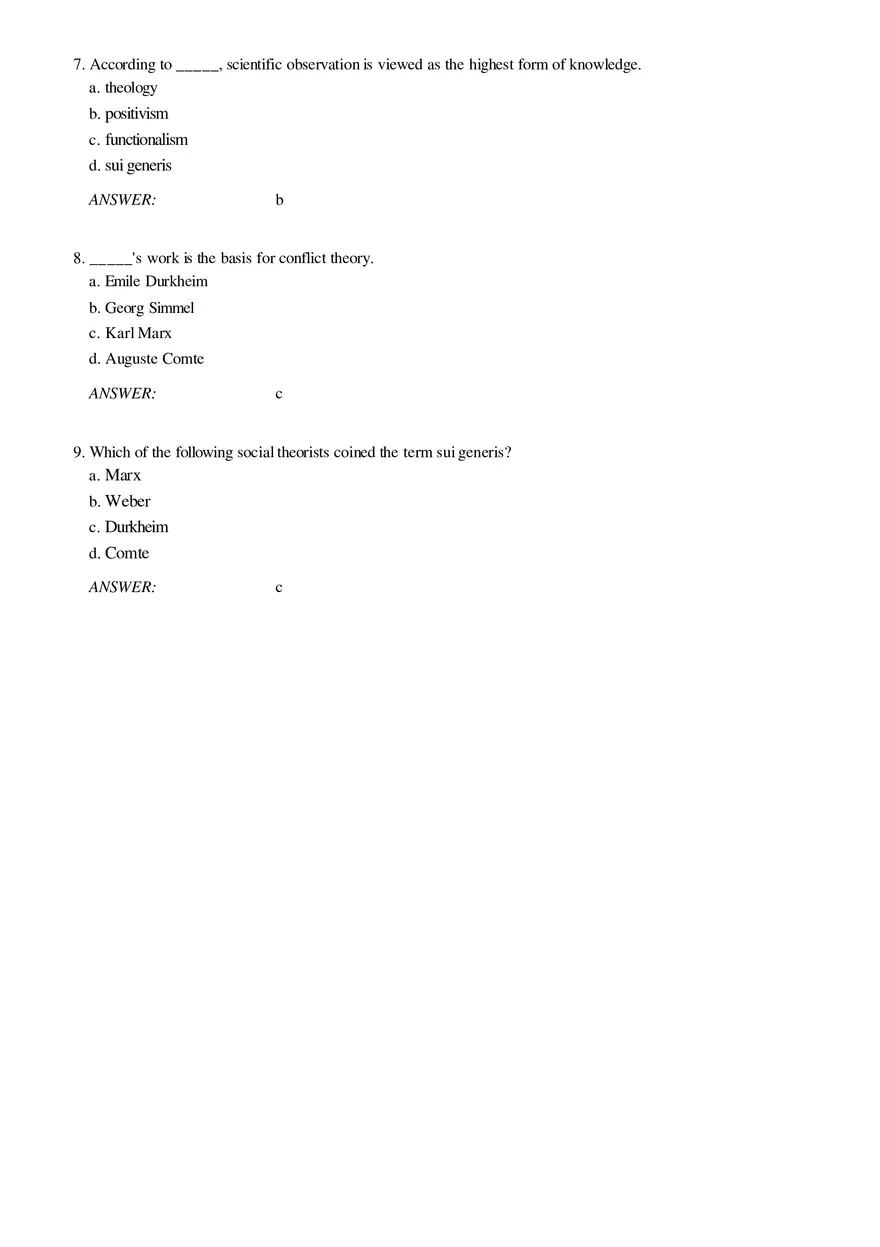 Solutions and Test Bank For Sociology Part 1 - Page 3