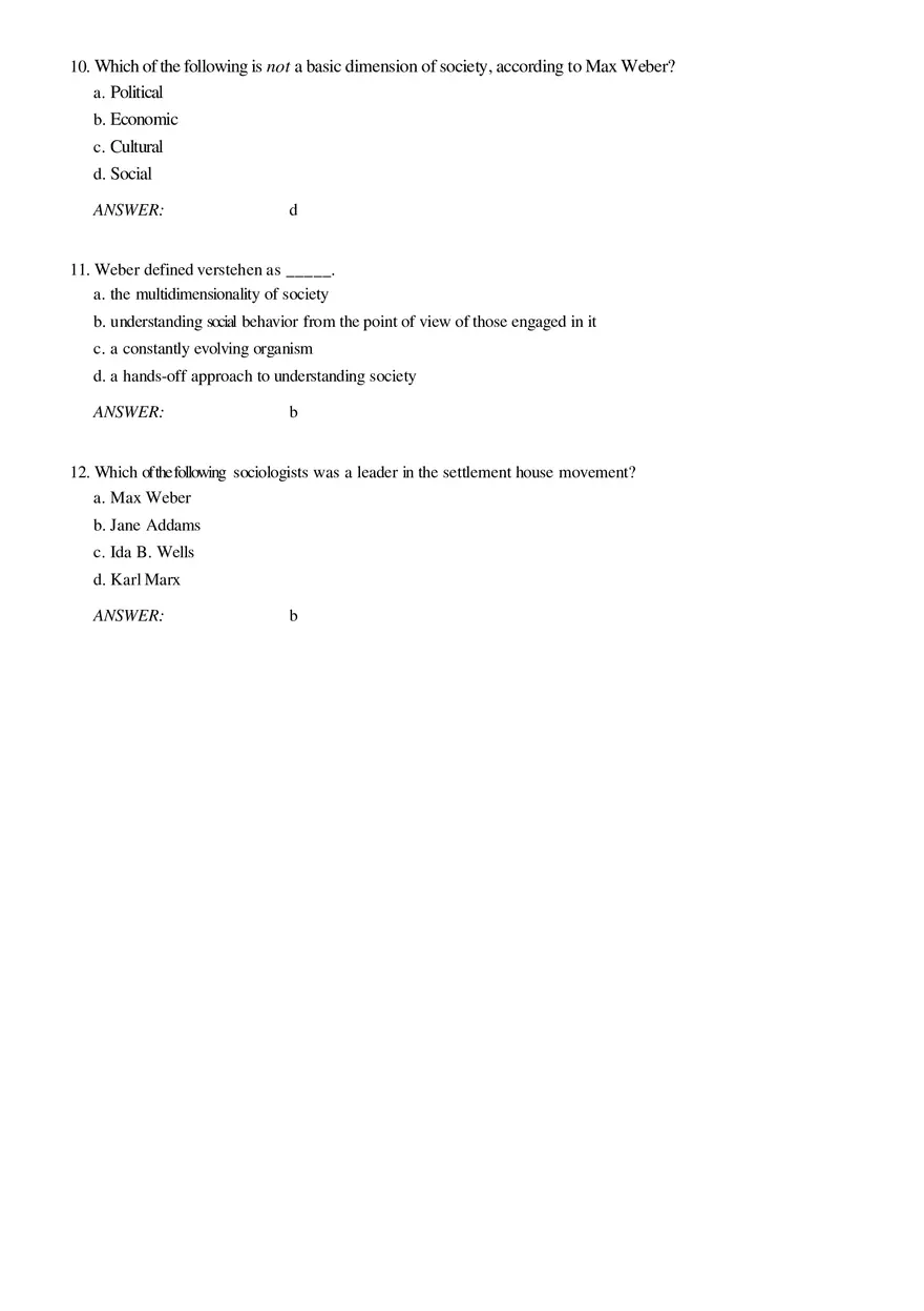 Solutions and Test Bank For Sociology Part 1 - Page 4