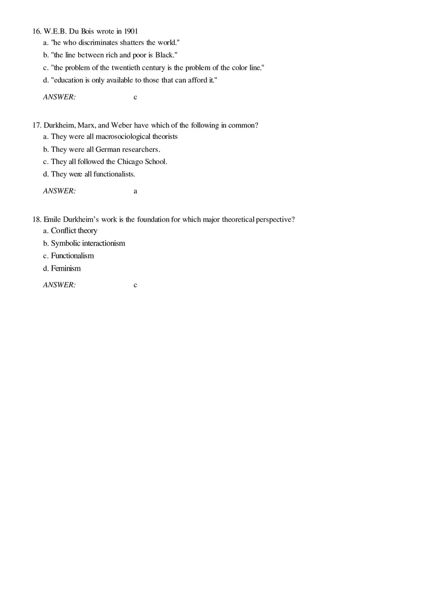 Solutions and Test Bank For Sociology Part 1 - Page 6