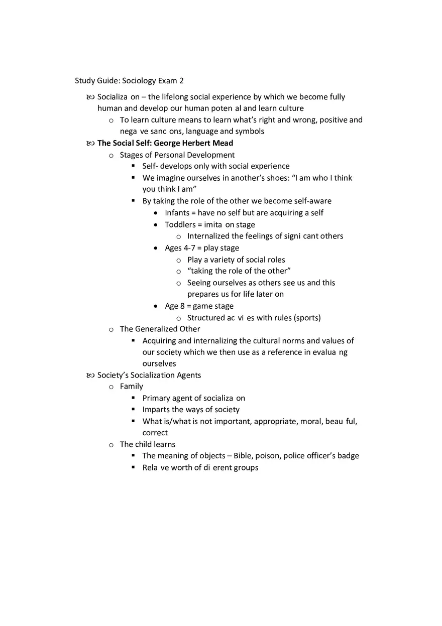 Sociology - Social Behavior Study Guide Part 1 - Page 7