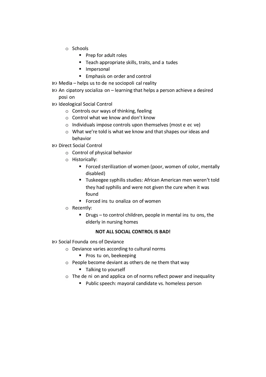 Sociology - Social Behavior Study Guide Part 1 - Page 8