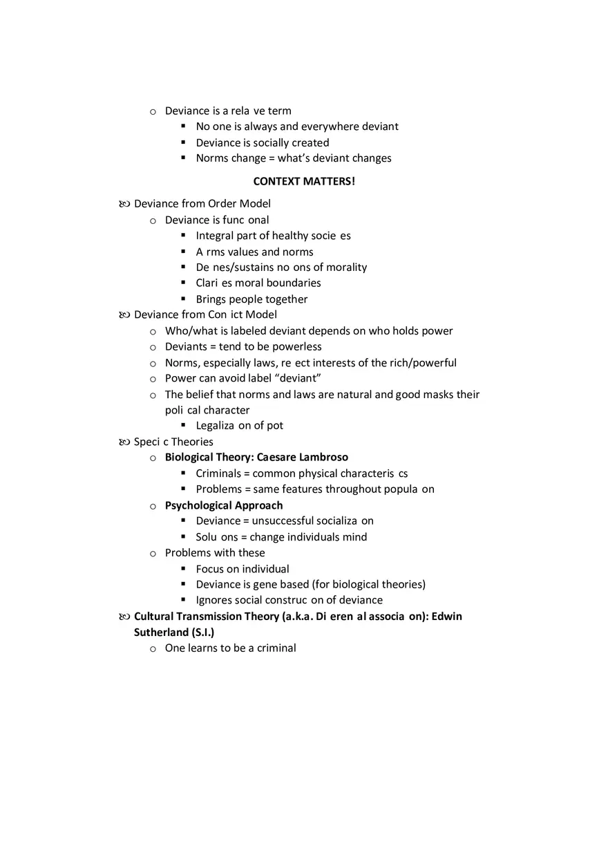 Sociology - Social Behavior Study Guide Part 1 - Page 9