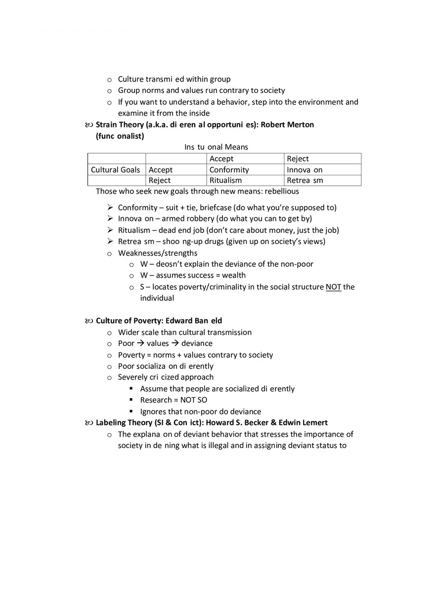 Sociology - Social Behavior Study Guide Part 1 - Page 10