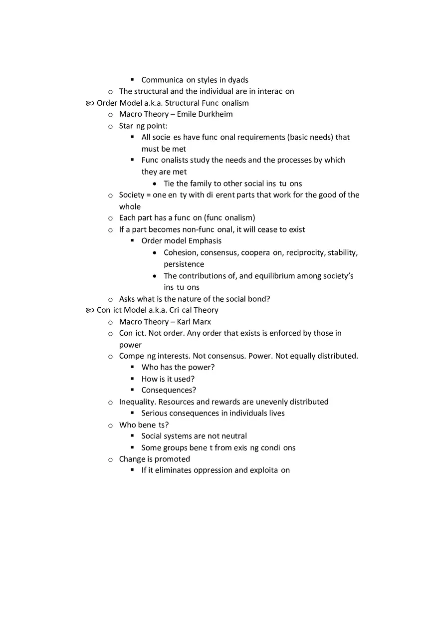 Sociology - Social Behavior Study Guide Part 1 - Page 3