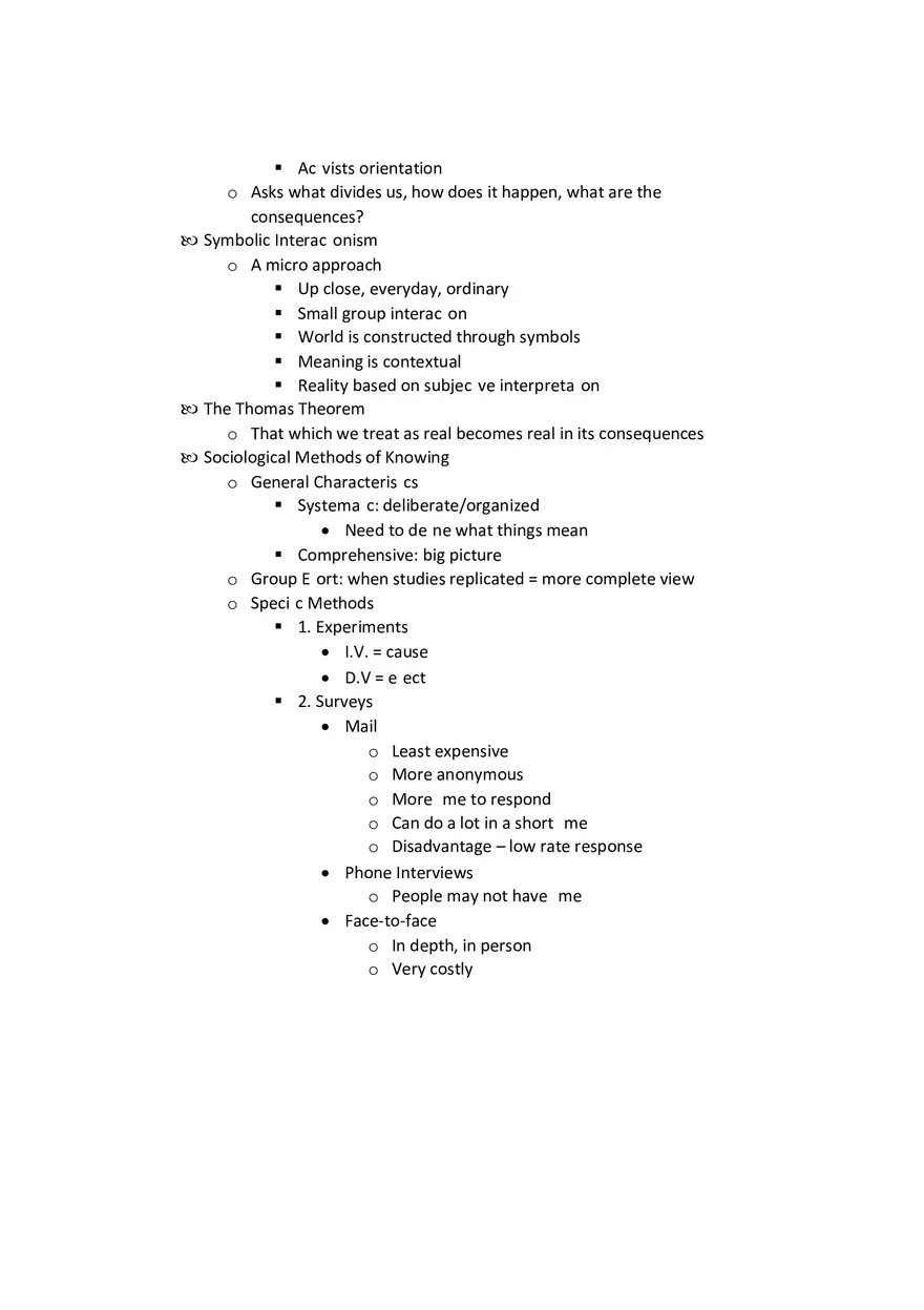 Sociology - Social Behavior Study Guide Part 1 - Page 4
