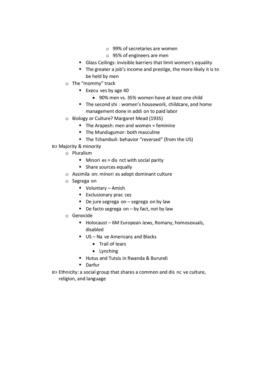 Sociology - Social Behavior Study Guide Part 2 - Page 9